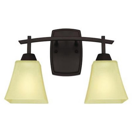 Brightbomb Midori Two Light Indoor Wall Fixture, Oil Rubbed Bronze BR2689883